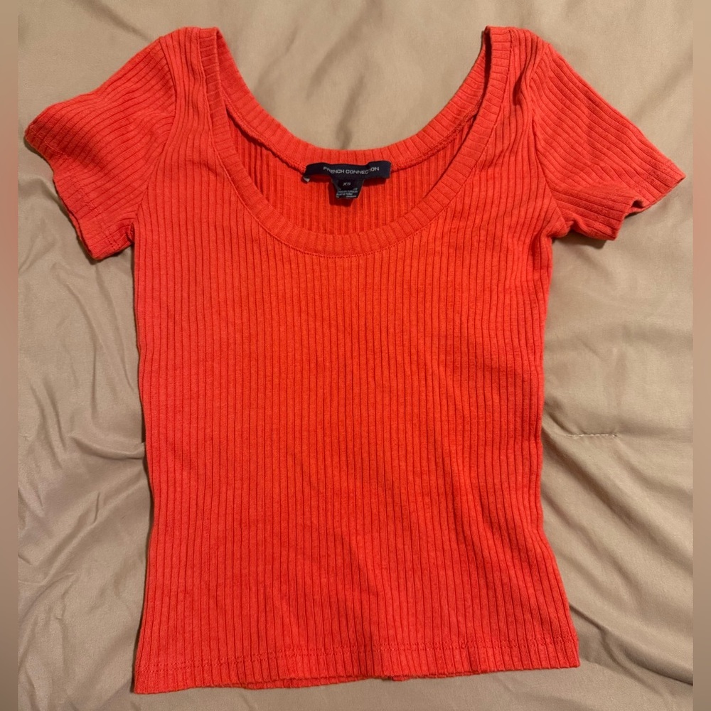 French Connection Ribbed Crew Neck